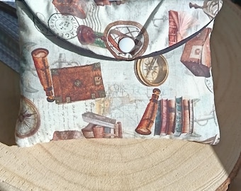 Handmade tarot card pouch, oracle card bag, crystal storage, spiritual accessory, gift for women, handcrafted in France