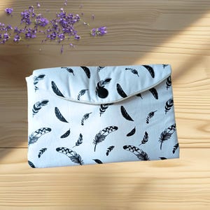 Gevoerde stoffen etui 17x11,5 cm – Opbergruimte voor orakels, tarotkaarten, stenen, kleine voorwerpen