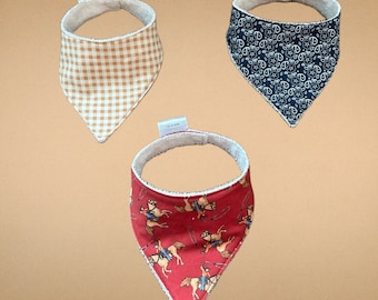 Cowboy Bandana Bib Set of 3