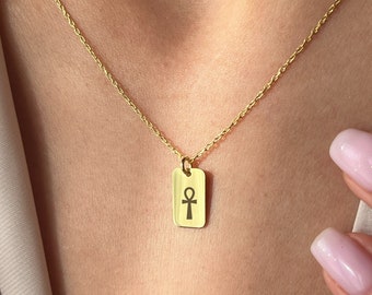 Collier Ankh en argent sterling • Bijoux égyptiens, cadeau de protection