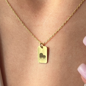Piano Necklace · 925 Sterling Silver · Music Jewelry · Piano Player Jewelry · Gift for Piano Lover · Baby Grand Piano · Pendant for Musician