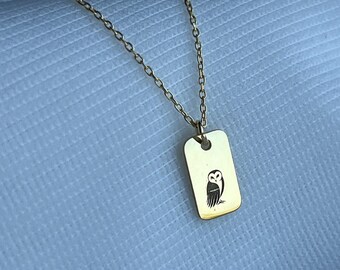 Collier hibou · Argent sterling 925 · Bijoux pour homme