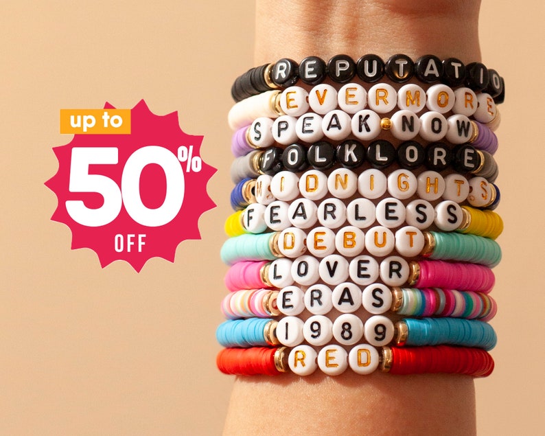 Juego completo de pulseras para Taylor Swift Eras Tour: elige tus eras favoritas imagen 1