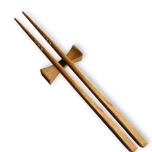 Instook Wooden Chopsticks Set | Handmade Natural Wood | Reusable Asian