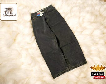 Men's Washed Denim Pants | Retro Multi-Pocket Workwear Jeans | Casual Zipper Streetwear Style | Stylish Wide-Leg Trousers