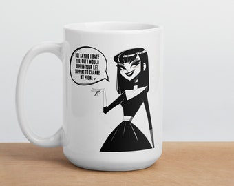 Not Hating Just Charging Mug, Funny Coffee Mug, Dark Humor, Sarcastic, Goth Gift, Emo Cup