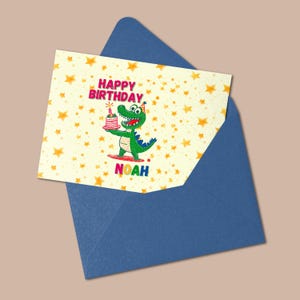 Alles Gute zum Geburtstag Dinosaurier Postkarten, lustige Geburtstagskarten, Grußkarten für Kinder, personalisierte Partyeinladungen, niedliches Briefpapier-Set