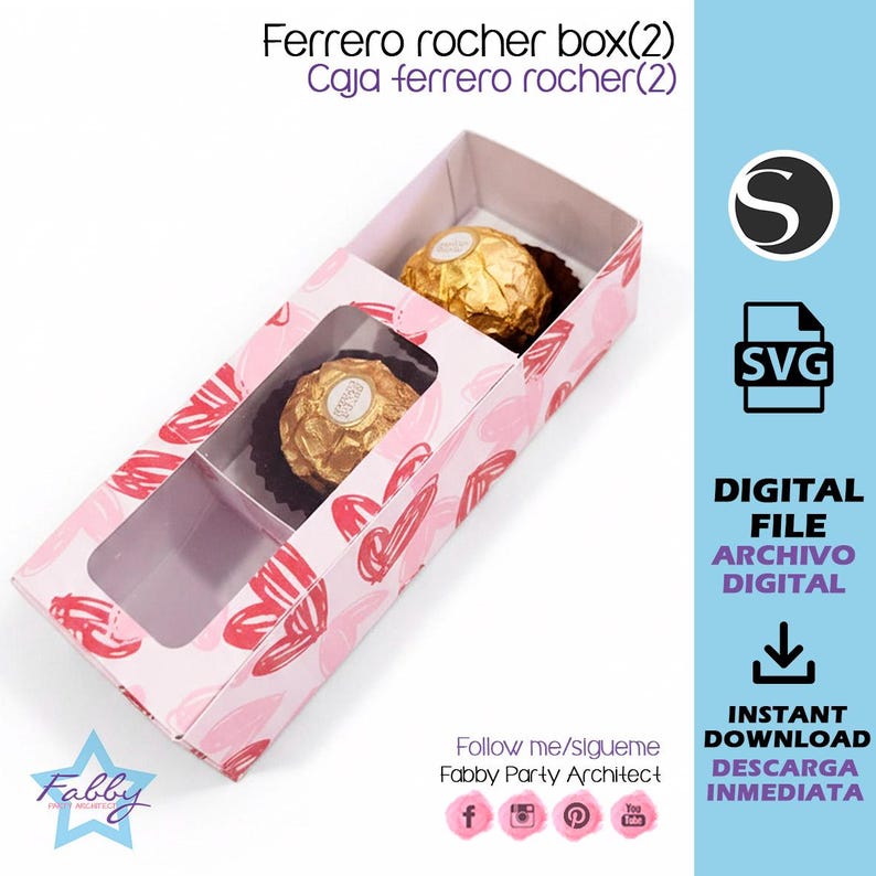 Ferrero Rocher Box/ Cut File SVG, Silhouette Studio. - Etsy Canada