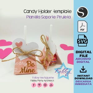 Candy Holder Template / svg,studio,pdf