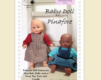 Wzór na fartuszek dla lalki Baby Doll: pasuje do lalek o średnicy 30 cm, w tym Corolle (wzór w formacie PDF)