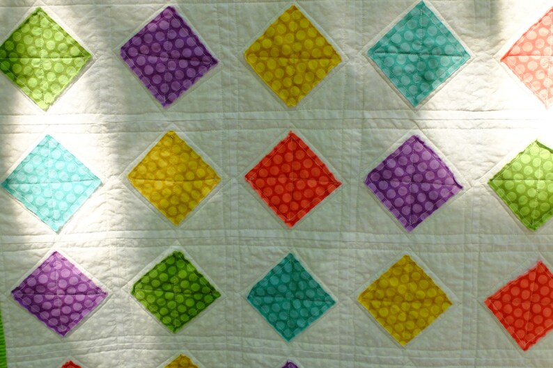 Quilt with Diamond Shapes by MadeMarion image 2