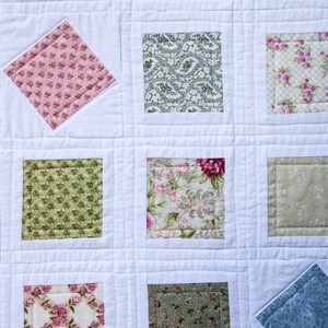 Patchwork Squares and Diamonds Quilt by MadeMarion image 4