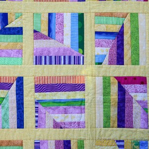 Scrappy Multi-Color Quilt by MadeMarion image 3