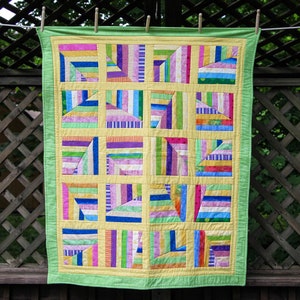 Scrappy Multi-Color Quilt by MadeMarion image 1