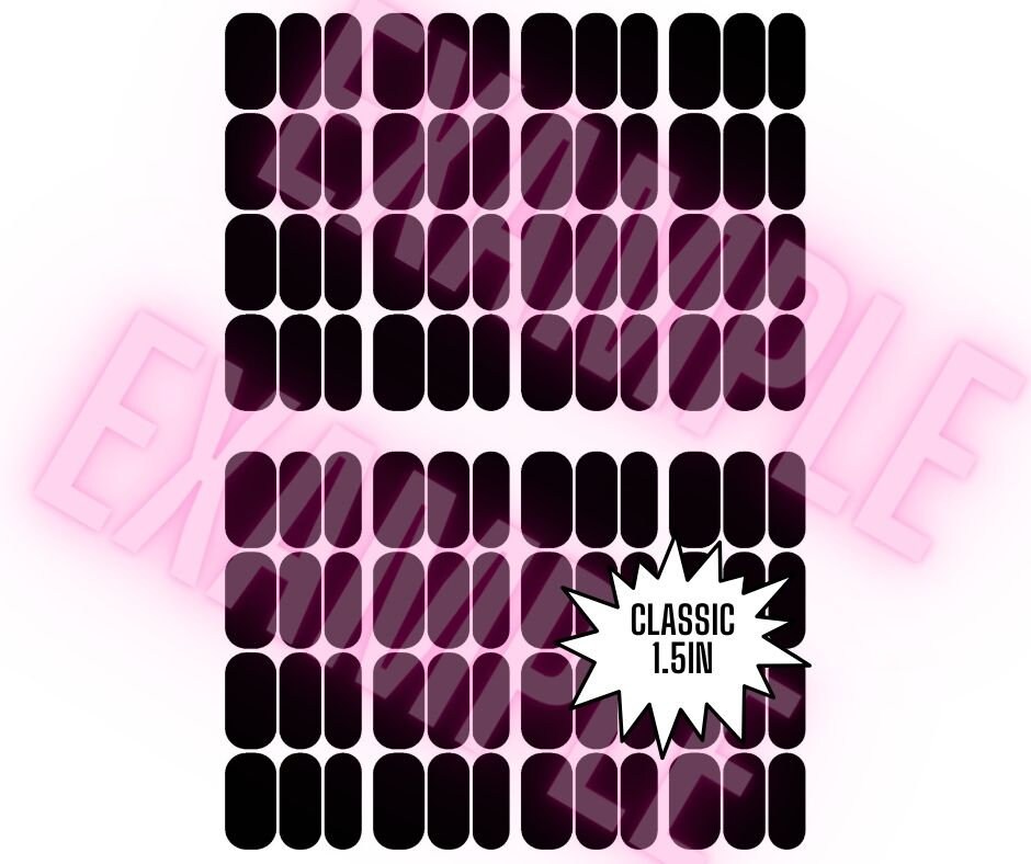 Waterslide Nail Decal Template Canva Template Printable Decals Waterslide Nail Decal Template Canva Template Printable Decals