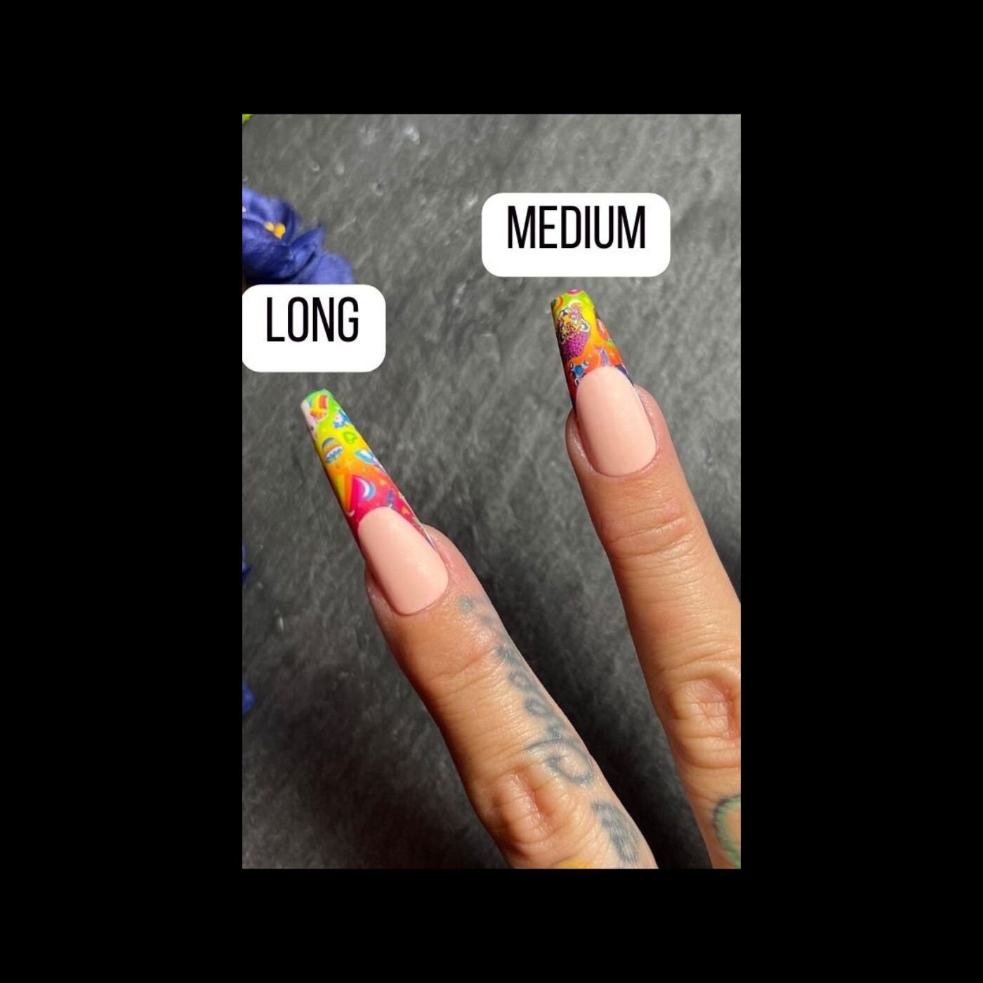Waterslide Nail Decal Template | Canva Template | Printable Decals ...