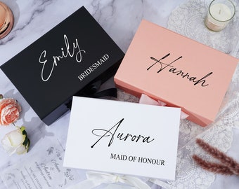 Caixa de proposta personalizada para madrinhas, presente de casamento personalizado