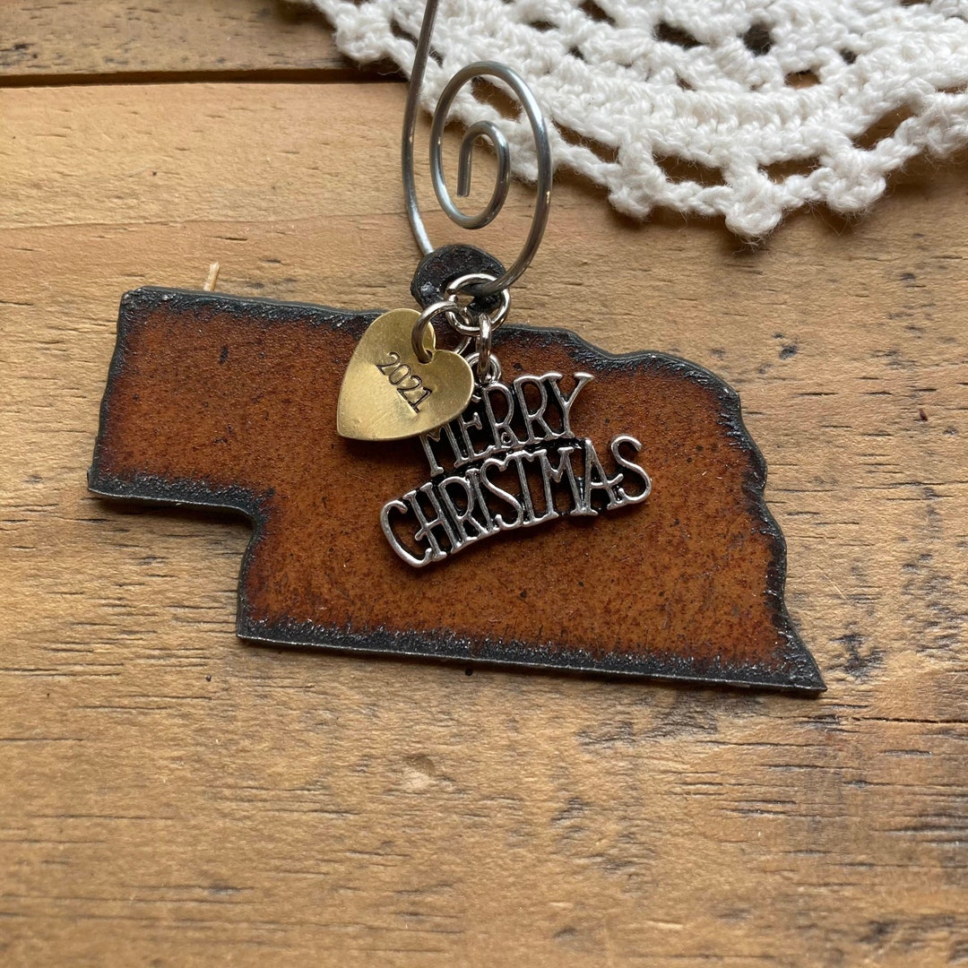 NEBRASKA Christmas Ornament Personalized 2022 Christmas Gift Etsy