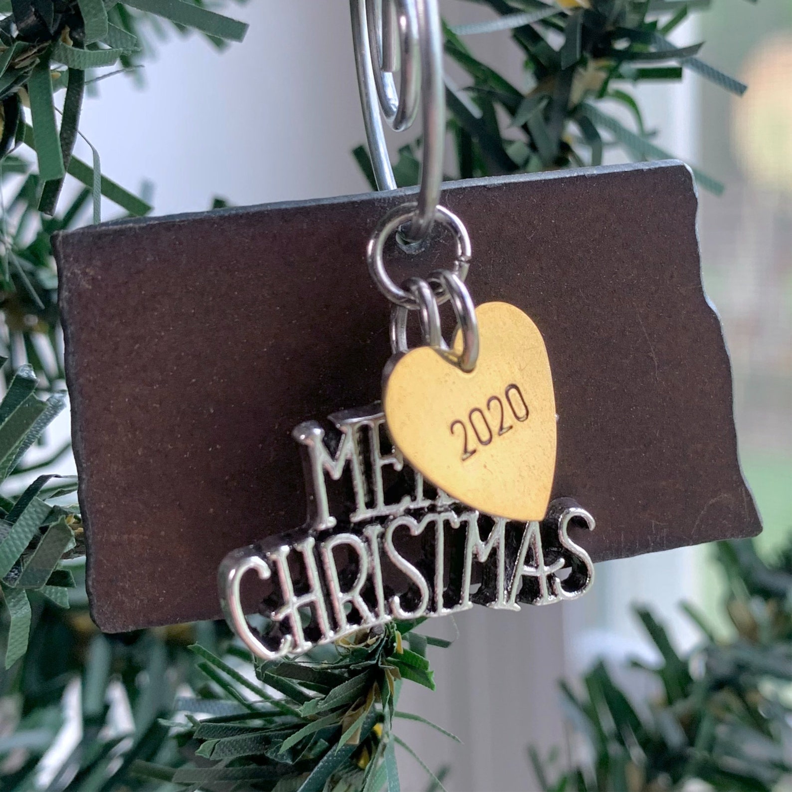 North Dakota Christmas Ornament 