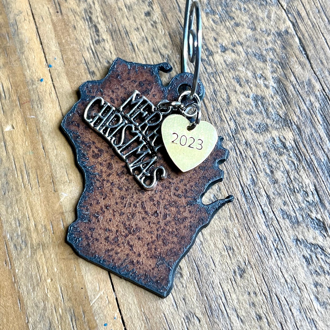 2023 WISCONSIN Christmas Ornament, Wisconsin Gift, Wisconsin Souvenir for Vacation, Custom