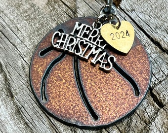 2024 Basketball Ornament Basketball Mom Gift Basketball Coach Gift for Her Gift for Girls Christmas Stocking Stuffer SMALL