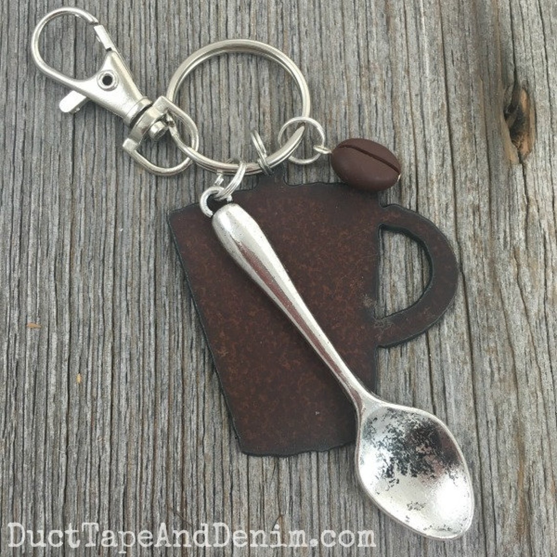 Coffee Keychain Coffee Bean Key Ring Gift for Coffee Lover Etsy