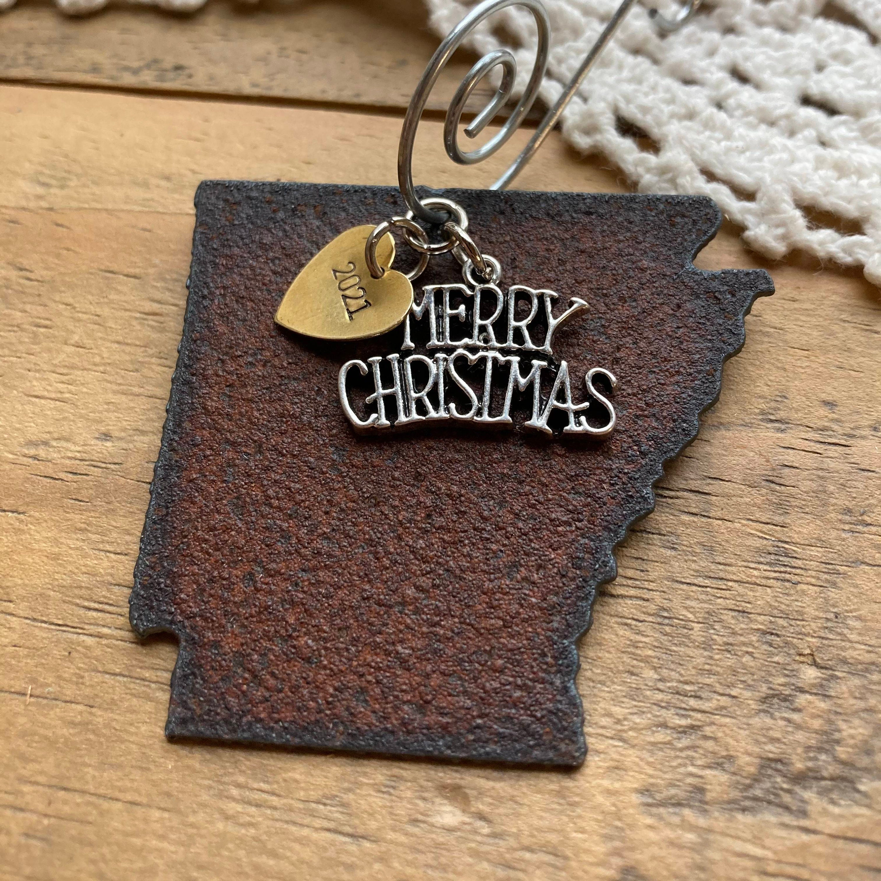 ARKANSAS Christmas Ornament 2 Arkansas Souvenir Etsy