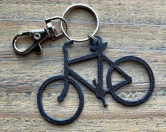 Bicycle Keychain, Key Chain Gift for Cyclists, Gravel Bike Key Ring