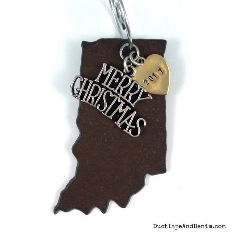 INDIANA Christmas Ornament 2021 Christmas Gift Indiana Etsy