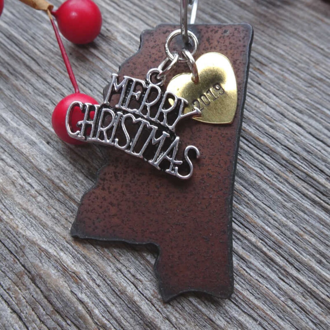 MISSISSIPPI Christmas Ornament SMALL 2 2021 Etsy