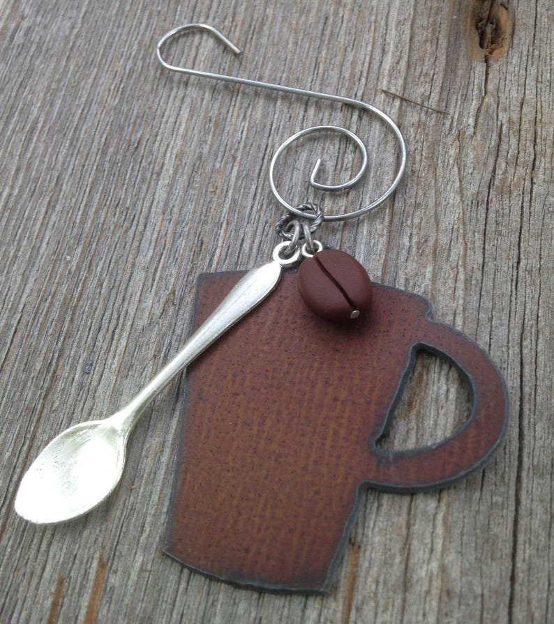 Coffee Ornament, Coffee Christmas Ornament, Coffee Gift Idea for Coffee Lovers or Friends, Coffee Ornament Coffee Stocking Stuffer Ideas image 6