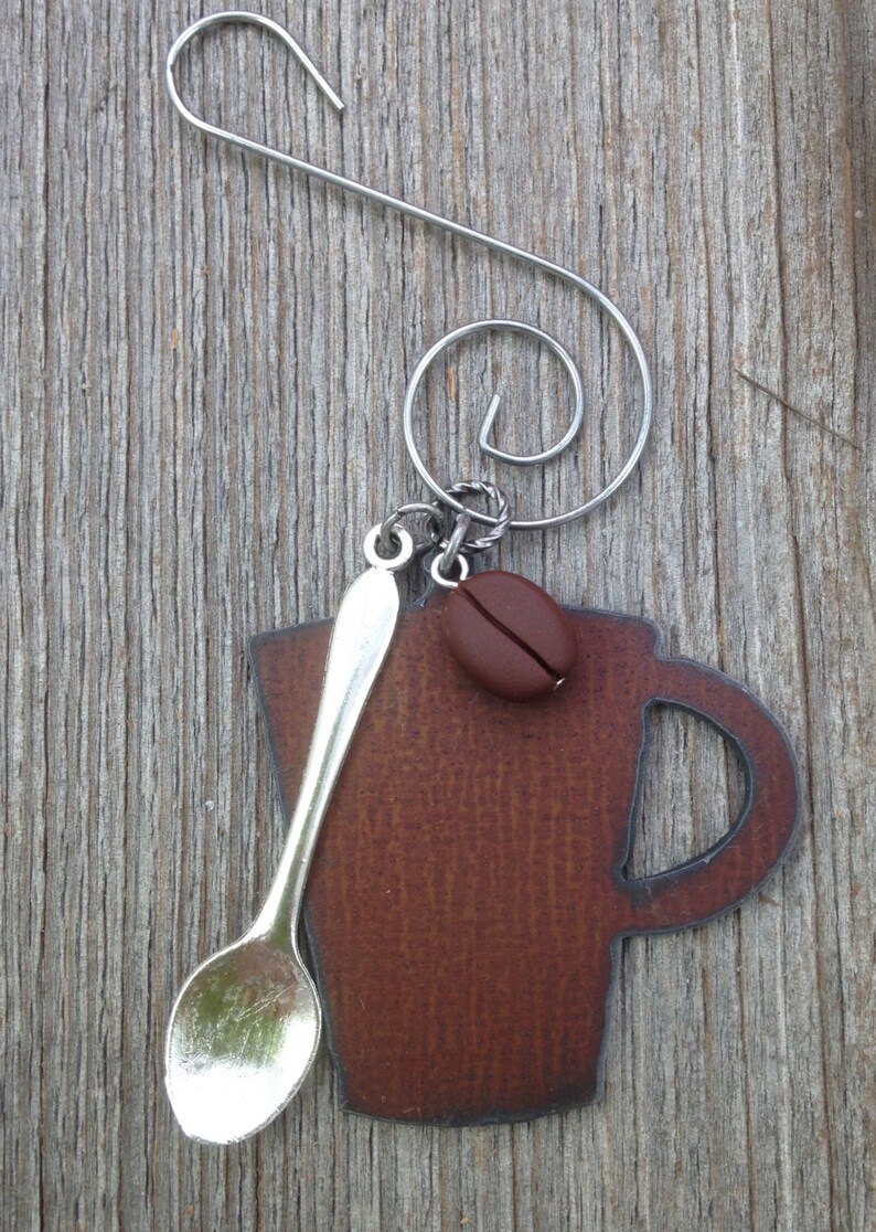 Coffee Ornament, Coffee Christmas Ornament, Coffee Gift Idea for Coffee Lovers or Friends, Coffee Ornament Coffee Stocking Stuffer Ideas image 7