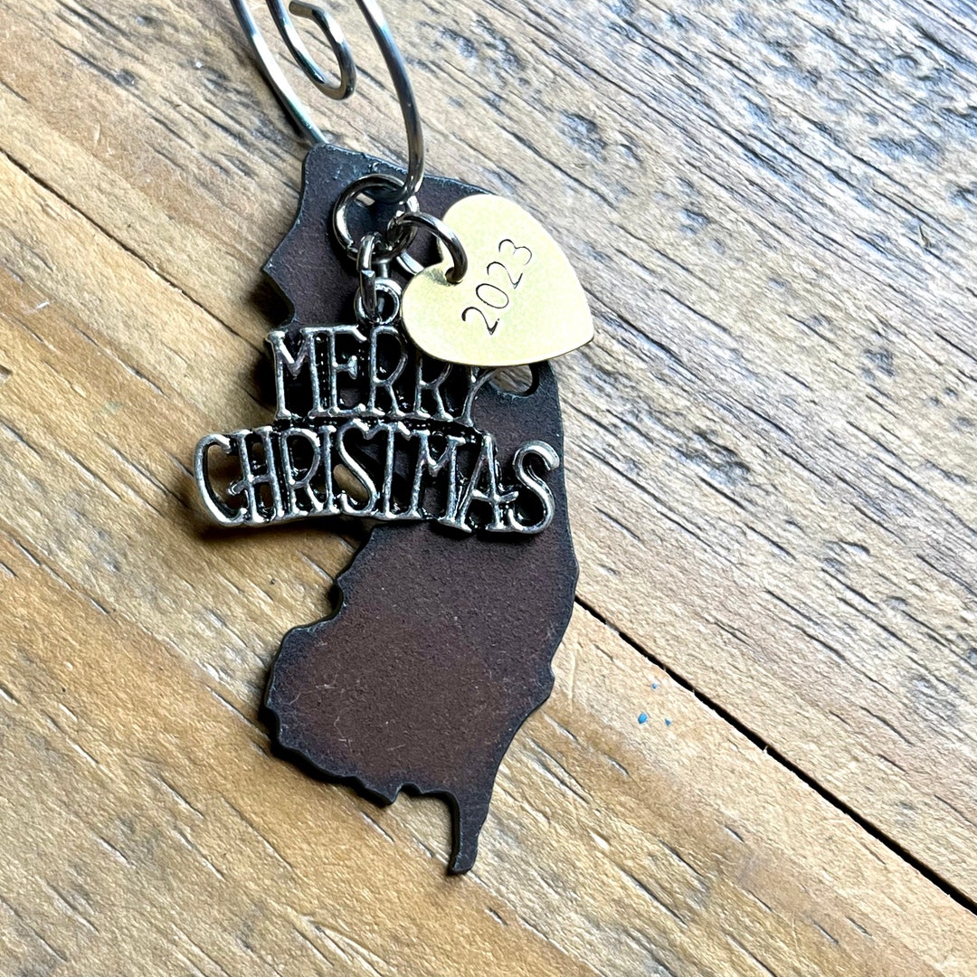 2023 NEW JERSEY Christmas Ornament New Jersey Gift New Jersey Etsy