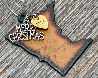 2024 MINNESOTA Christmas Ornament MINNESOTA Gift Minnesota Souvenir Minnesota Ornament Custom Wedding Favors Hostess Personalized Gift SMALL