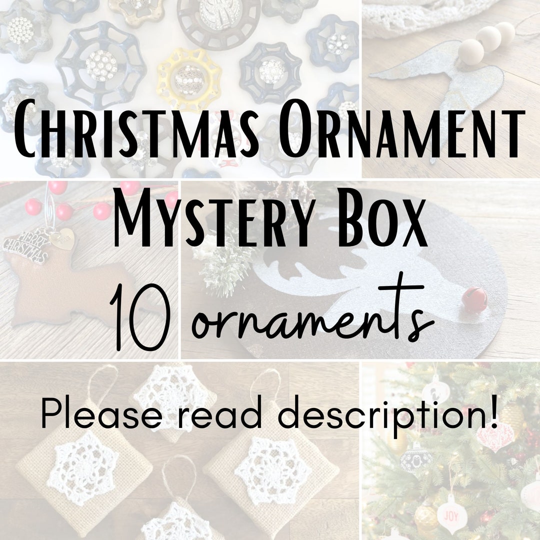 Bulk Christmas Ornaments Mystery Box Christmas Surprise Box Vintage