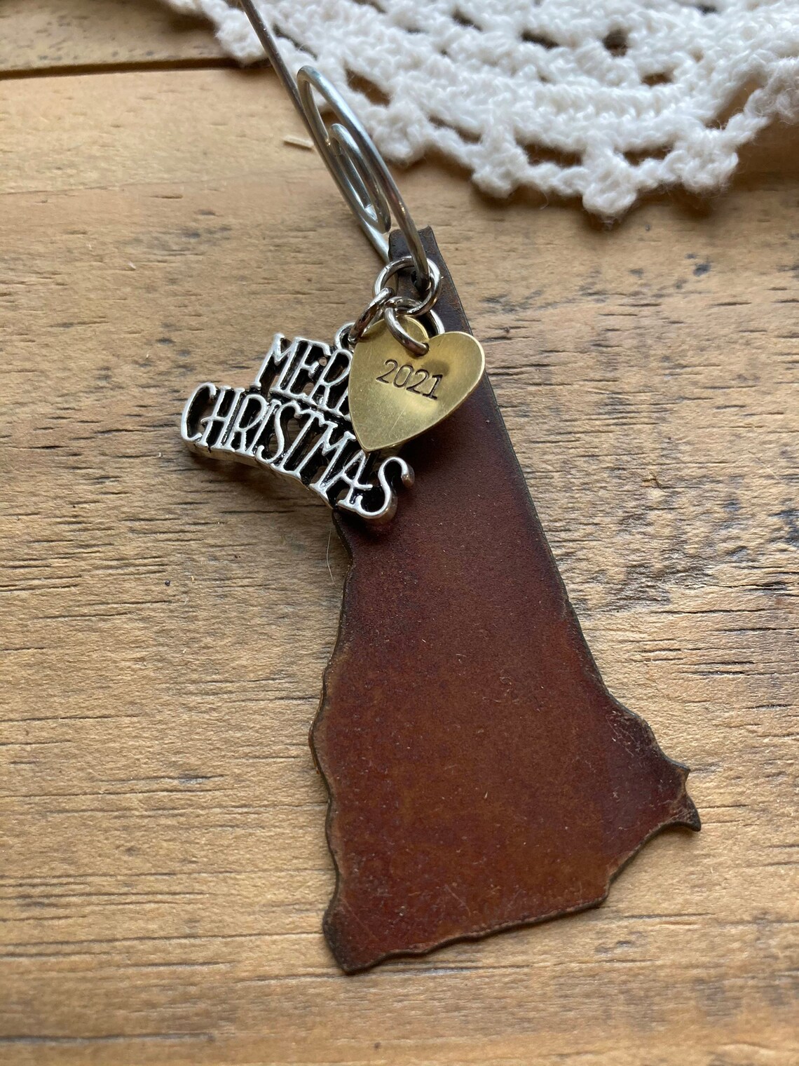 NEW HAMPSHIRE Christmas Ornament SMALL 2 New Hampshire Etsy