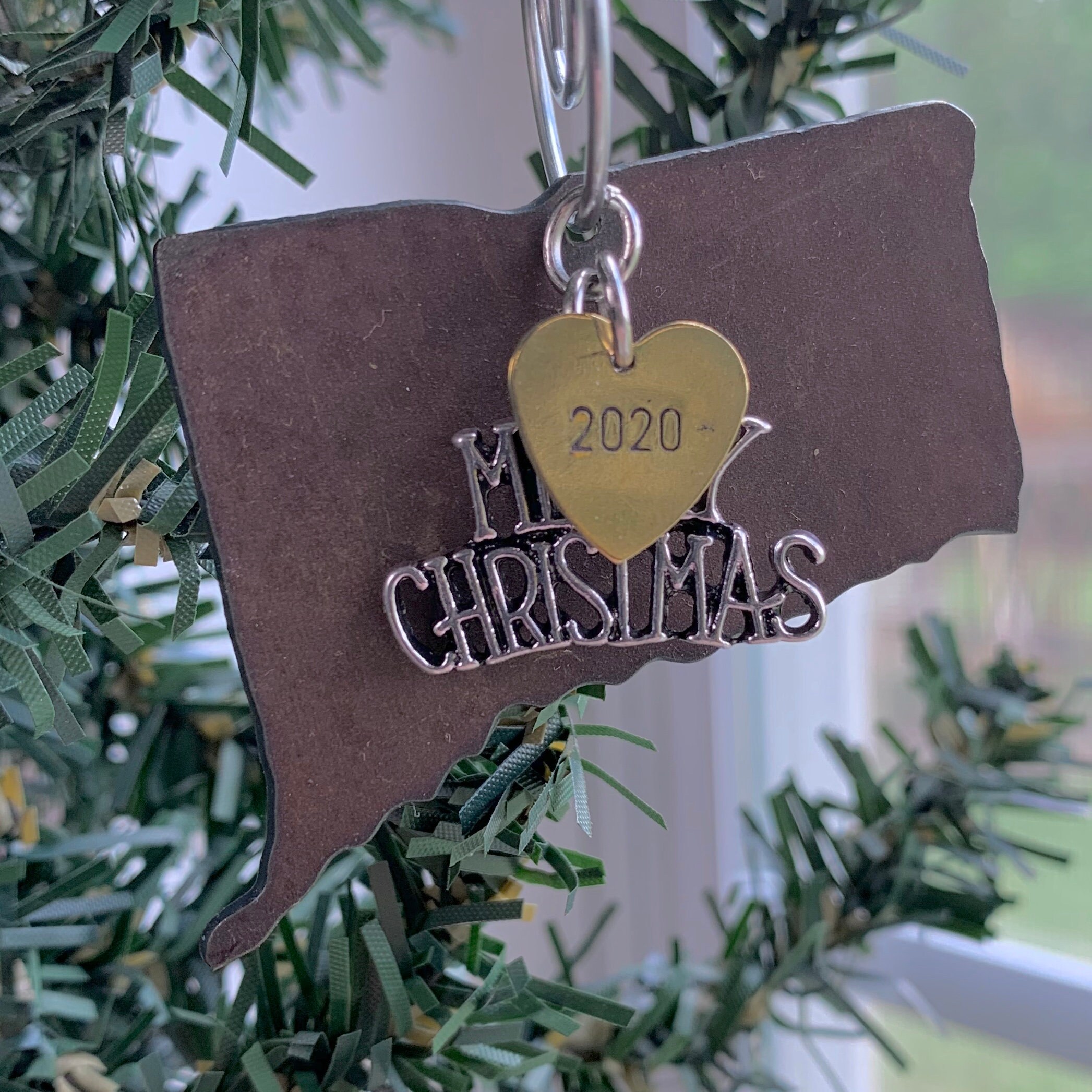 CONNECTICUT Christmas Ornament SMALL 2 Inch 2021 | Etsy