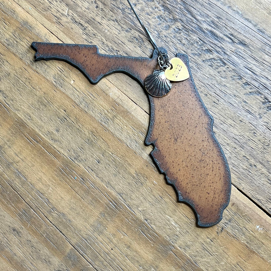 2023 FLORIDA Christmas Ornament, LARGE, Florida Ornament, Florida