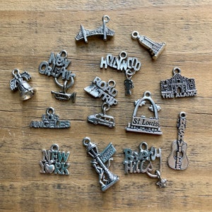ADD ON - USA Road Trip Charm, Choose This Option to Add an Extra Charm to Ornament/Necklace, Vacation Souvenir Charms California Texas