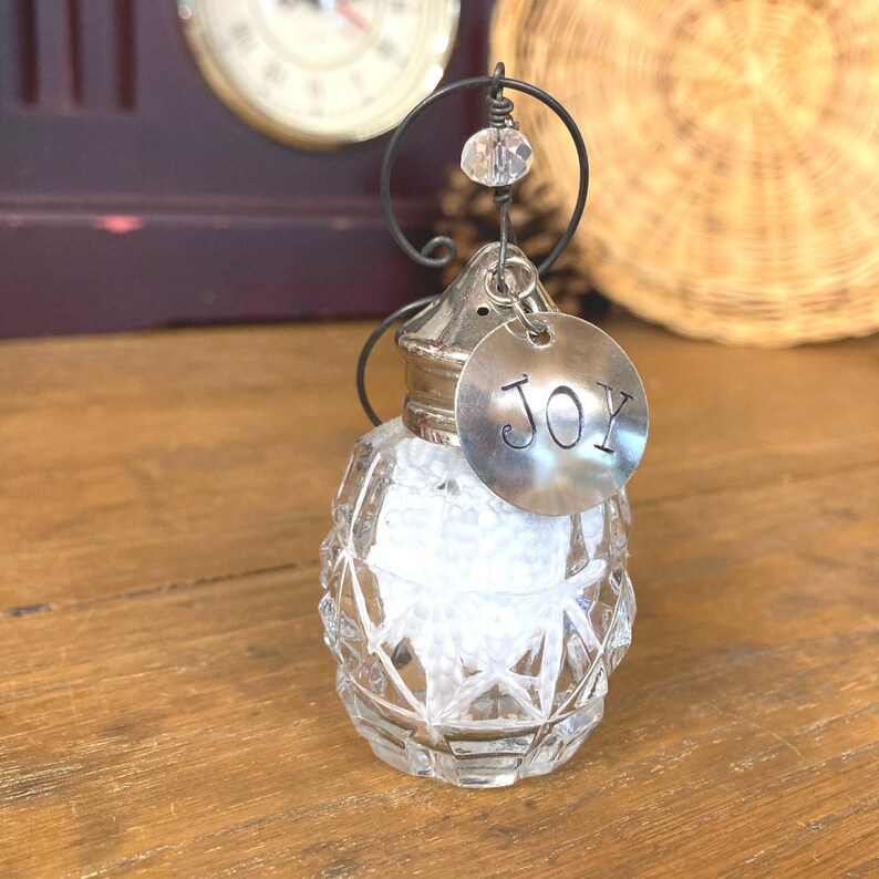 Salt Shaker Christmas Ornament Salt of the Earth HOPE JOY Etsy
