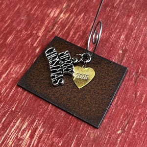 WYOMING Christmas Ornament, Personalized Wyoming State Ornament, Custom Souvenir Gift, Dated Ornament, SMALL