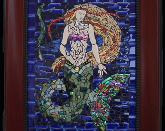 Blond Mermaid Mosaic