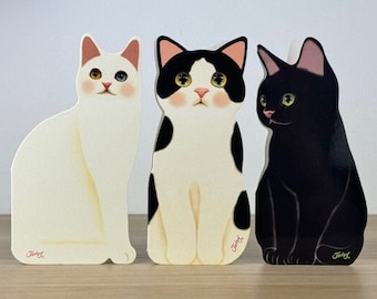 Cat Pop Up 3D Card Greeting Card with Cute Standing Animals for Birthday Celebrations