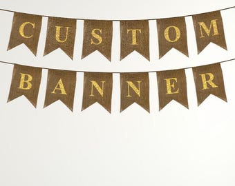 Bannière faite main personnalisée banderoles décorations de fête faites main adaptées aux besoins du client