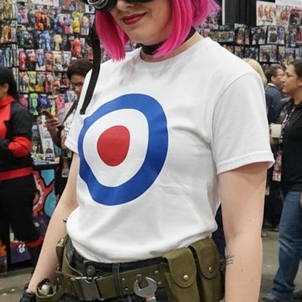 Camiseta unisex Tank Girl MOD Bullseye