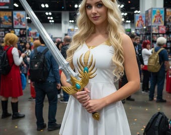 She-Ra Inspired Cosplay Dress – Princess of Power Costume for Halloween Conventions