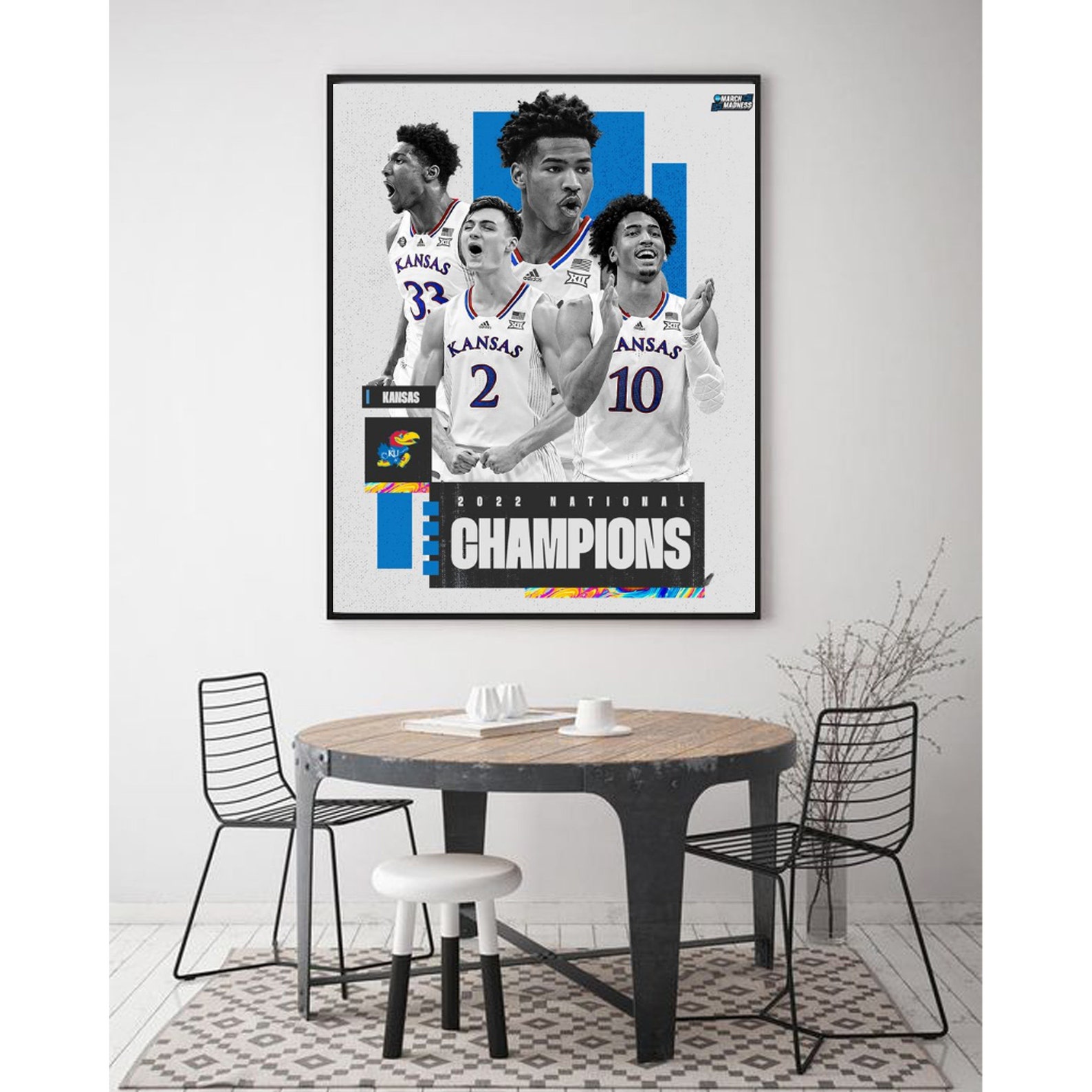 Kansas National Championship 2022 Poster March Madness 2022 Etsy