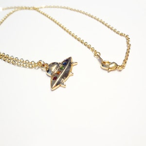 ufo necklace, outer space extraterrestrial life space ship alien charm necklace image 3