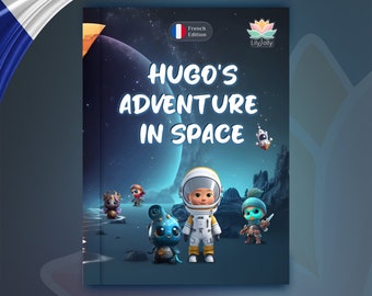 Libro di storia personalizzato Libro per bambini Illustrazione Libro per bambini Avventura nello spazio Libri di attività per bambini