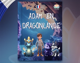 Livre personnalisé pour les 3 à 9 ans - Livre d'anniversaire personnalisé pour enfant, personalizzazione del nome dell'enfant, dragon land